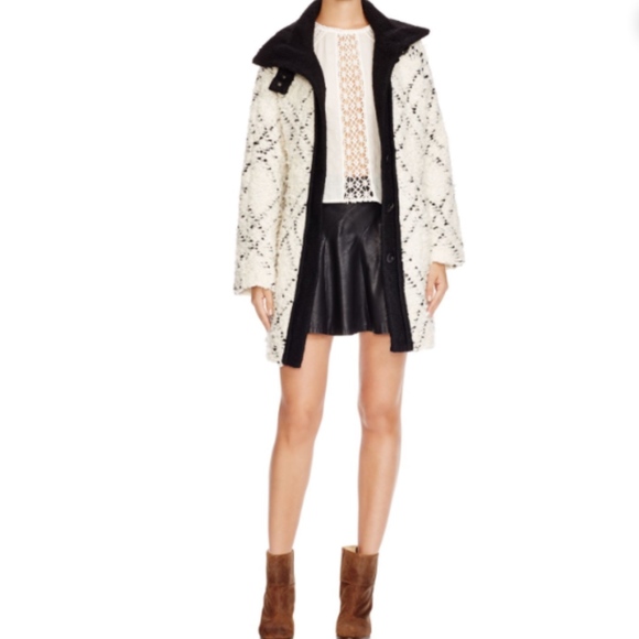 Free People Sweaters - Free People High Collar Boucle Sweater Coat